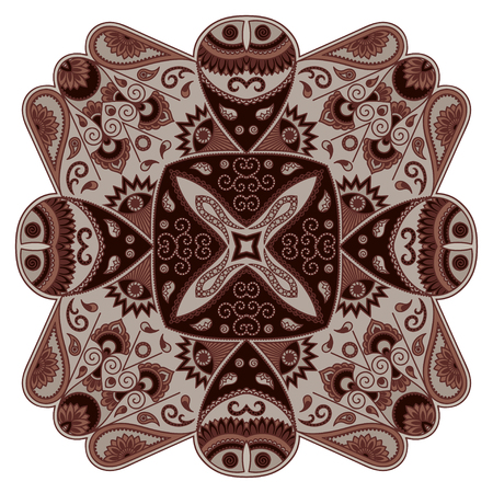 Vector color mandala.のイラスト素材