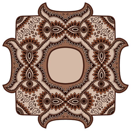 Color circular pattern - Mandala. The decoration in oriental style.のイラスト素材