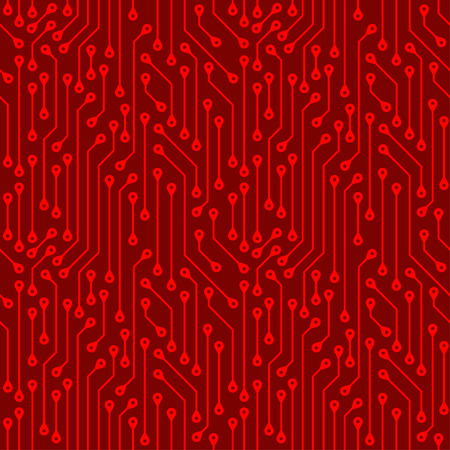 Seamless pattern of electronic boards. Abstract background of digital components. Wallpaper.のイラスト素材