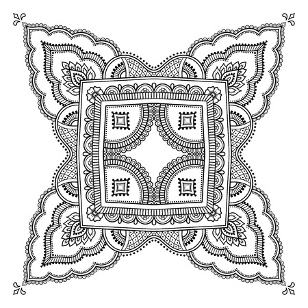 Circular mandala pattern.のイラスト素材