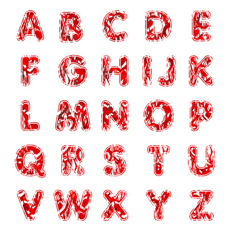 Three dimension alphabet set.  Vector illustration ABCのイラスト素材