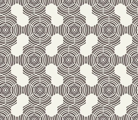 Vector seamless pattern. Modern stylish texture. Repeating geometric tiles. Concentric circlesのイラスト素材