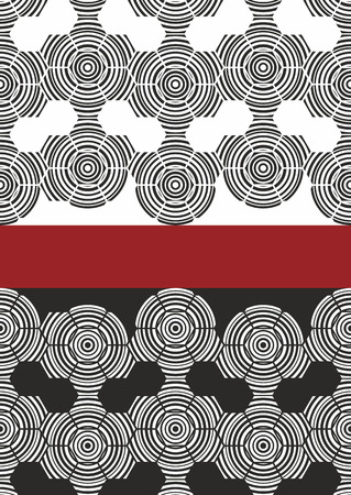 Modern Vector Template for Business Brochure, Report, Poster, Banner or Flyer Design. Black and white background.のイラスト素材