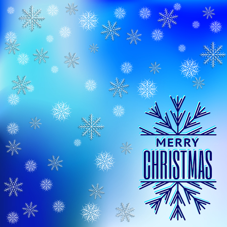 Christmas Card with calligraphy and typography elements. Vector illustration Eps 10.のイラスト素材