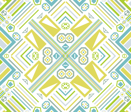 Geometric ethnic pattern design for background. Vector illustration