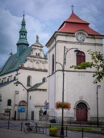 Pinczow, POLAND - August 1, 2021:
A famous medieval church in Pinczow.のeditorial素材