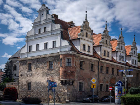 Strzelin, Poland - August 11, 2021: The renaissance palace of the Duchy of Brzeg.のeditorial素材