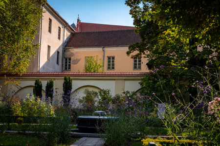 View of the castle in Ljubljana, Slovenia.の写真素材