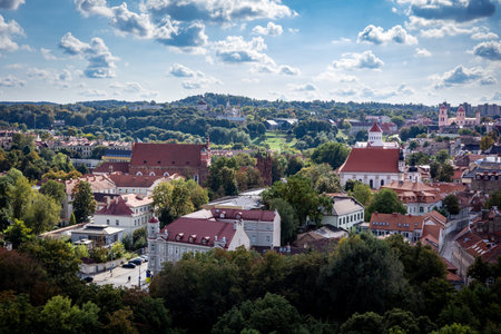 Panoramic view of old town.