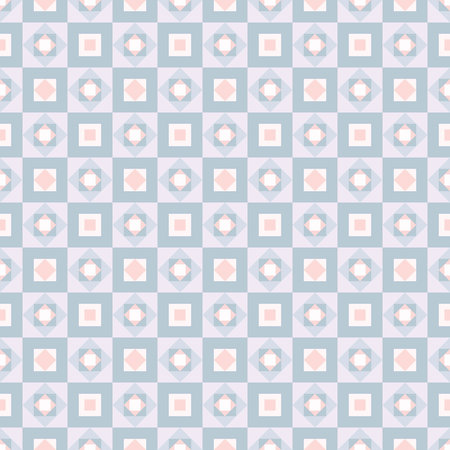 Geometric repeat pettrn design with pastel colors.