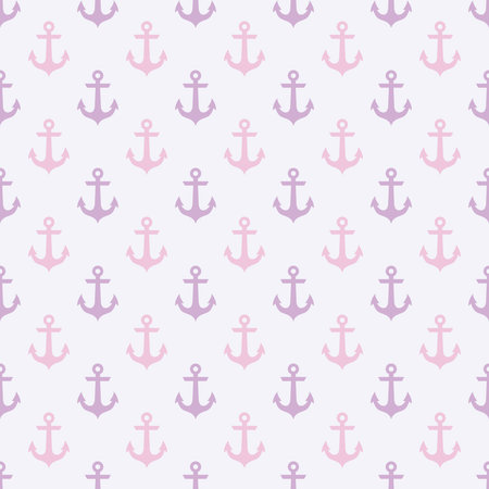 pink anchors pattern