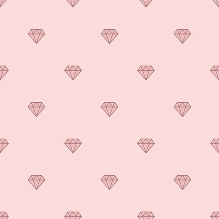 seamless repeat pattern with diamondsのイラスト素材