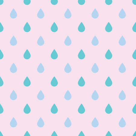 seamless repeat pattern design with water dropsのイラスト素材