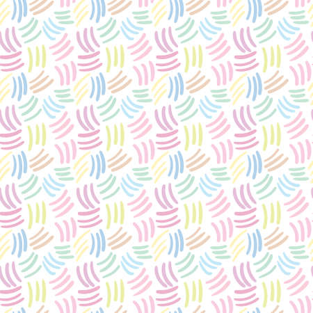 Colorful hand drawn abstract pastel seamless repeat pattern designのイラスト素材