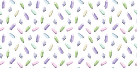 Seamless crystal quartz repeat pattern vector backgroundのイラスト素材