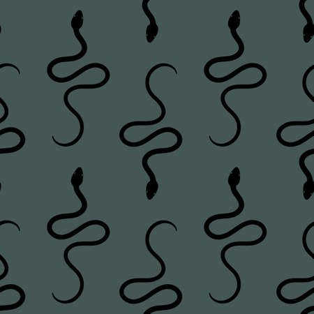 Sneak seamless repeat pattern design, vector repeat pattern.のイラスト素材