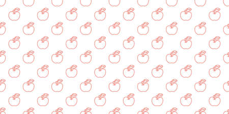 Apples seamless repeat pattern vector background, wallpaper design.のイラスト素材