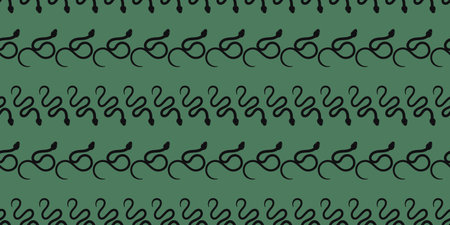 Snake repeat pattern design, vector background. Serpent wallpaper.