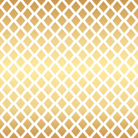 Vector pattern, gold geometric repeat pattern vector, endless repeating tile, golden wallpaper.のイラスト素材