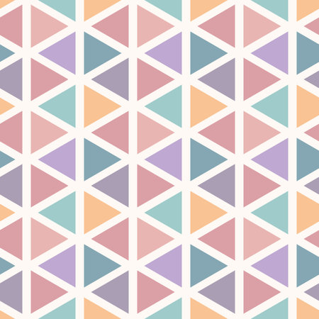 Triangle geometric vector pattern, background with triangles, seamless abstract repeat pattern...