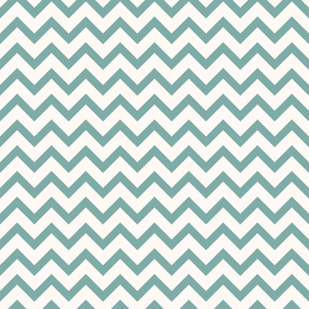 Zigzag vector pattern, green abstract geometric chevron background, seamless repeat.