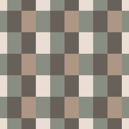 Geometric vector pattern, brown abstract background, seamless repeat.