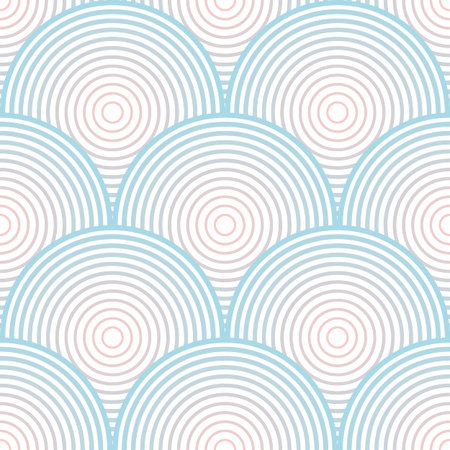 Blue fish scale pattern, seamless repeat pattern background, geometric print.