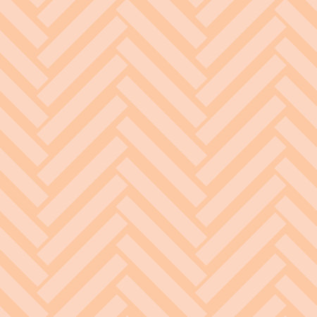 Chevron vector pattern, peach geometric texture, abstract background, seamless repeat.のイラスト素材