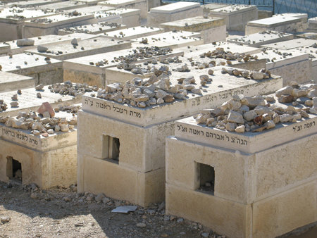 The Jewish cemetery on the Mount of Olives, in Jerusalem (Israel)