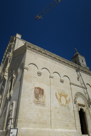 Roman Catholic cathedral in Matera, Basilicata, Italy.の写真素材