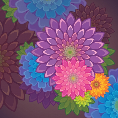 autumn flower backgroundのイラスト素材