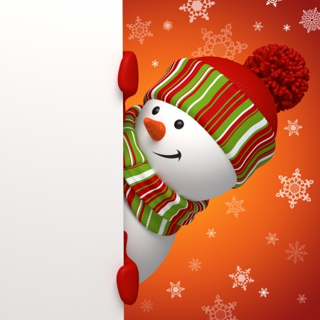 snowman bannerの写真素材