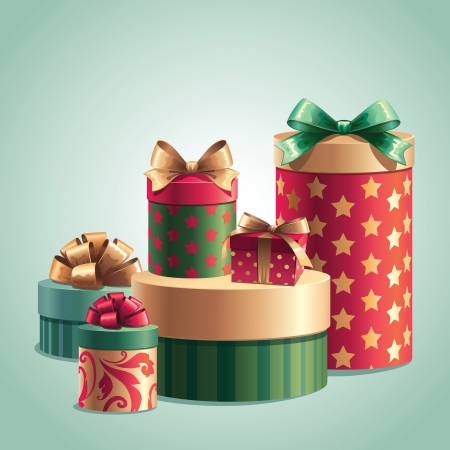 gifts boxesのイラスト素材