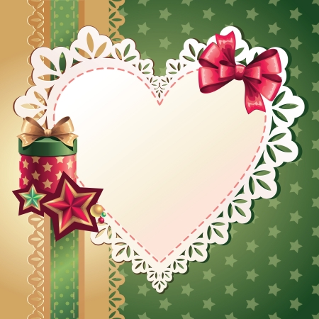 heart greeting bannerのイラスト素材