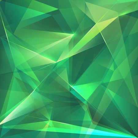 abstract faceted crystal emerald green backgroundの写真素材