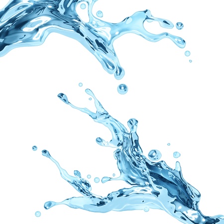 natural clear water dynamic liquid splashの写真素材
