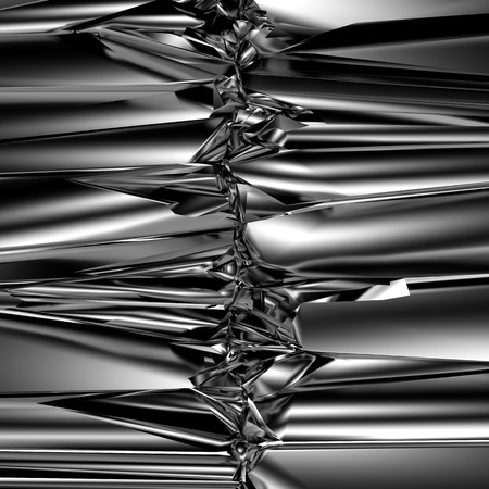 3d abstract black futuristic crystal background, macro glass textureの写真素材