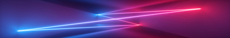 3d render, abstract panoramic background, neon light, tunnel, corridor, glowing lines, geometric shapes, ultraviolet spectrum, virtual reality, laser showの写真素材