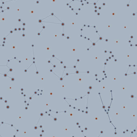 Seamless patterns of 12 zodiac signs. Vector illustration of the horoscope of the constellation.のイラスト素材