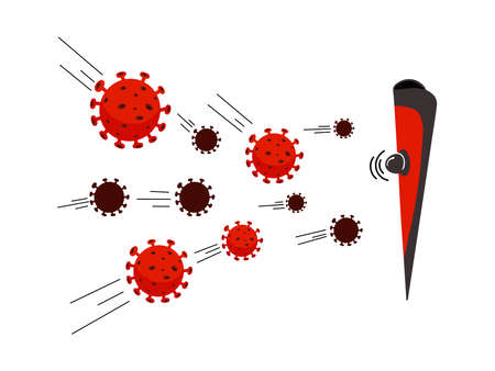 Coronavirus disease 2019 - nCoV Vector illustration. 2019 new coronavirus logo,のイラスト素材