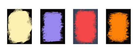 Modern universal art templates. Abstract design frames and backgrounds.のイラスト素材