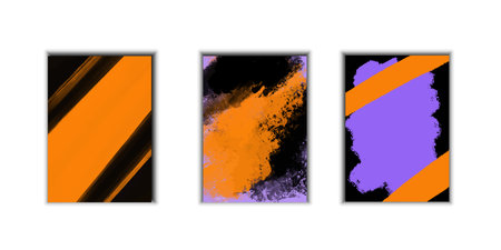 Modern universal art templates. Abstract design frames and backgrounds.