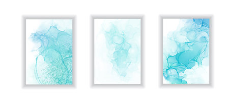 Abstract watercolor marble painting, modern liquid background, trendy wall gradient poster, abstract...