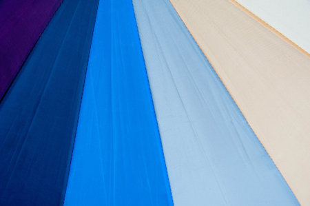 Texture of rainbow Umbrella fragment for background