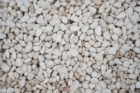 Stone pebbles - white and gray gravel texture background for decoration.の写真素材