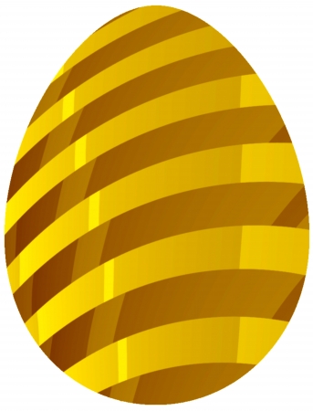 Beautiful decorated Easter Egg isolated on white  Suitable for an Easter or Spring theme or for business and birthday cards, art projects, banners and brochures の写真素材