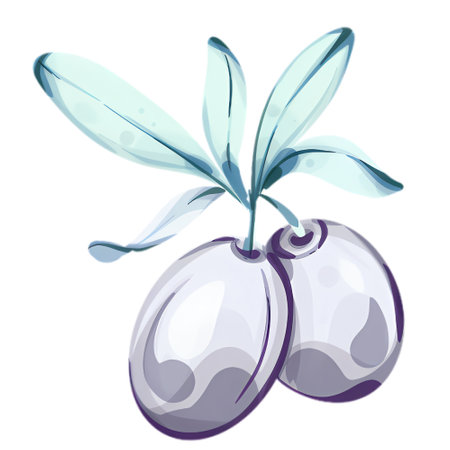 Watercolor illustration of olives and olive oil highlighting Italian cuisine and natural beautyのイラスト素材