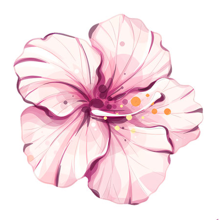 In a picturesque beach paradise, vibrant summer flowers burst into bloom, their vivid colorsのイラスト素材