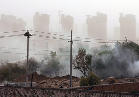 sandstorm in the city