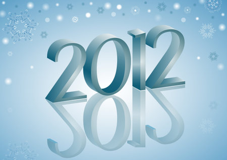 2012 Snowflakesのイラスト素材